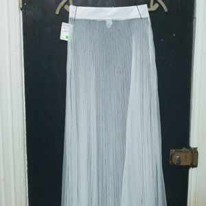 Q Collection sheer white skirt